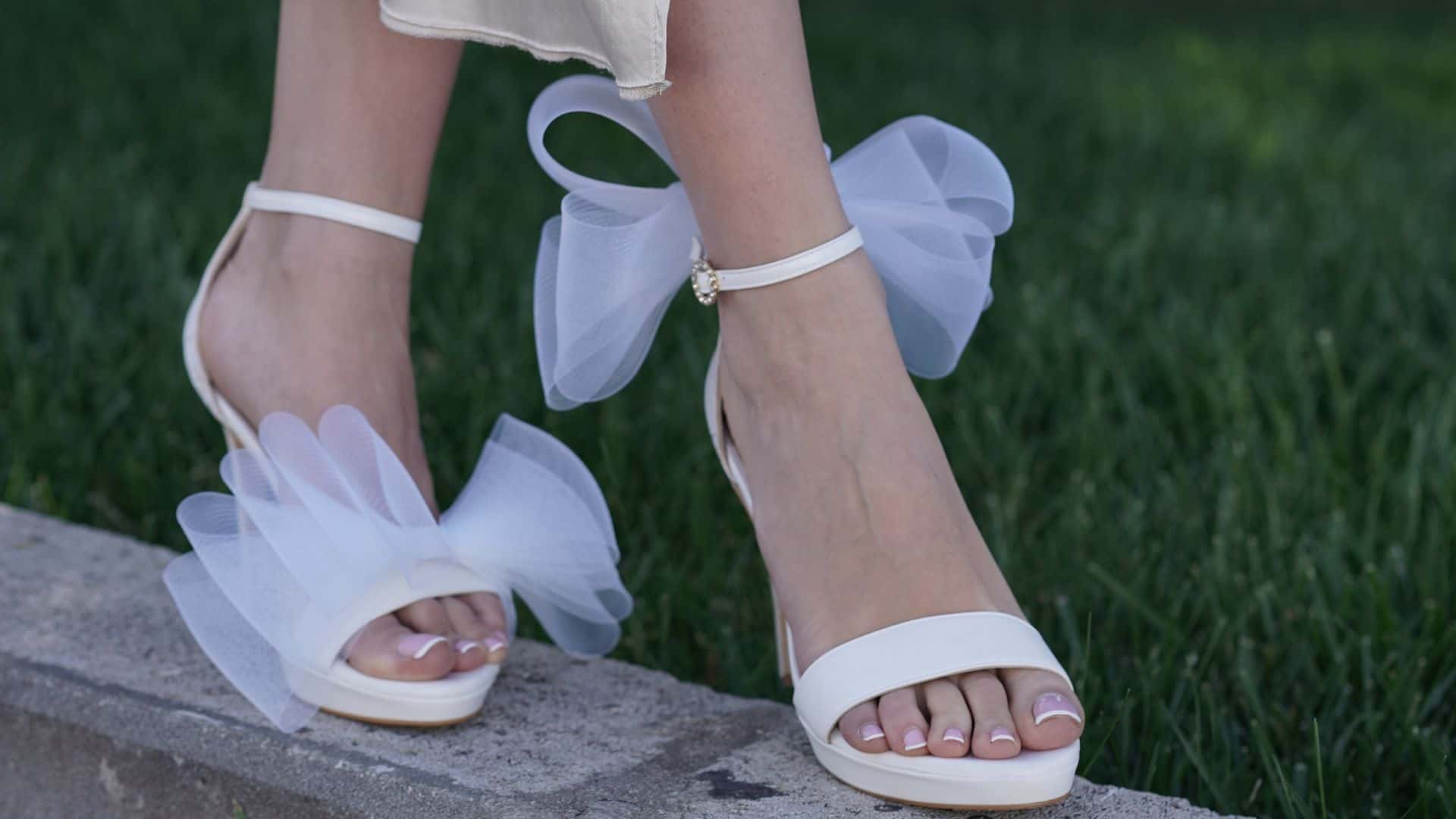Zapatos cómodos para boda en jardín