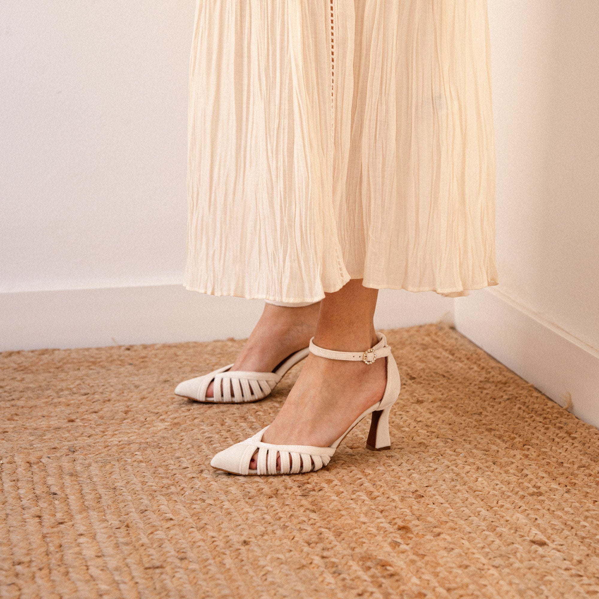 MARGETA 7 VELVET BLANCO