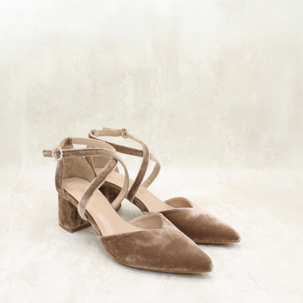 RANIA 5 VELVET TOPO