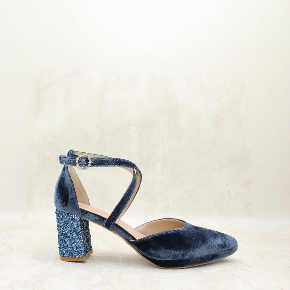 VELVET INDIGO, GLITTER