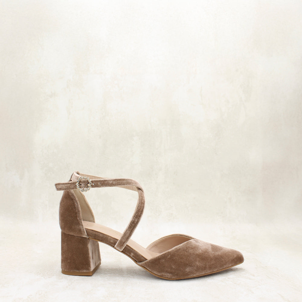 RANIA 5 VELVET TOPO