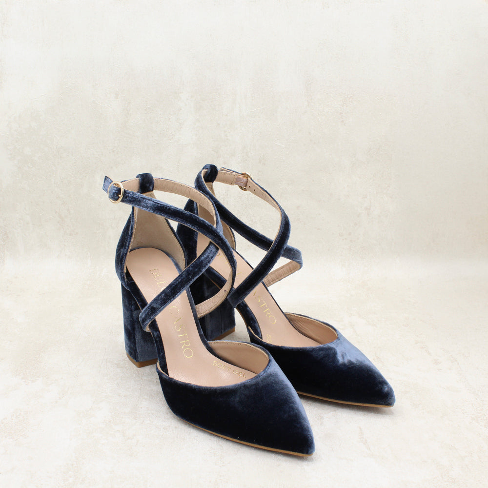 CLAUDIA 9 VELVET INDIGO
