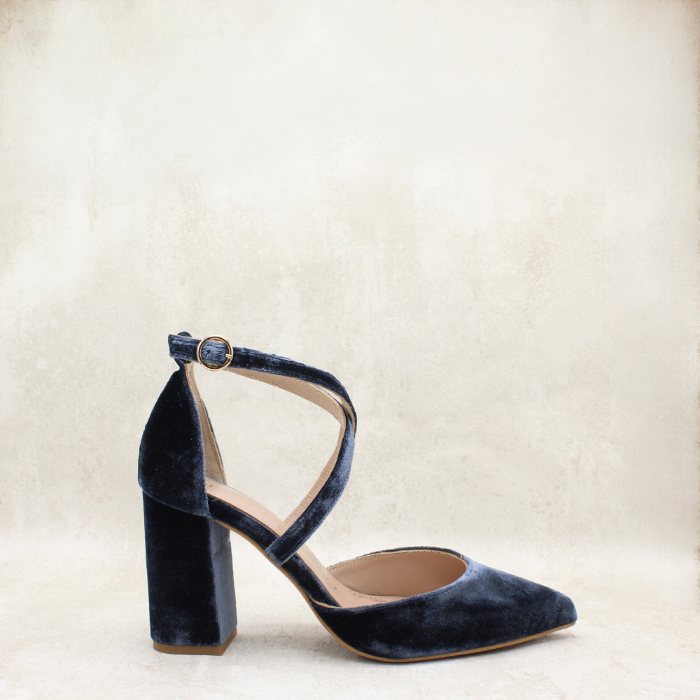 CLAUDIA 9 VELVET INDIGO