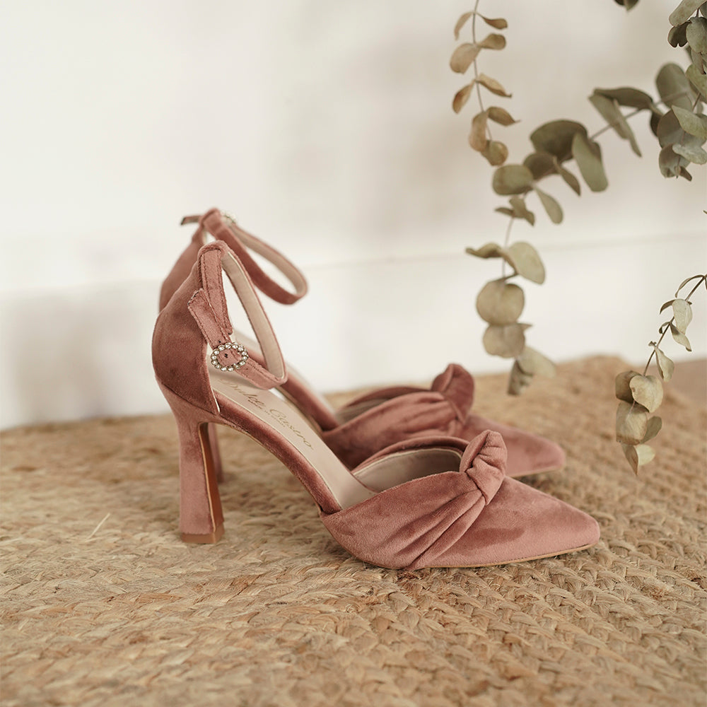 NICOLETTA 9 VELVET ROSA EMPOLVADO